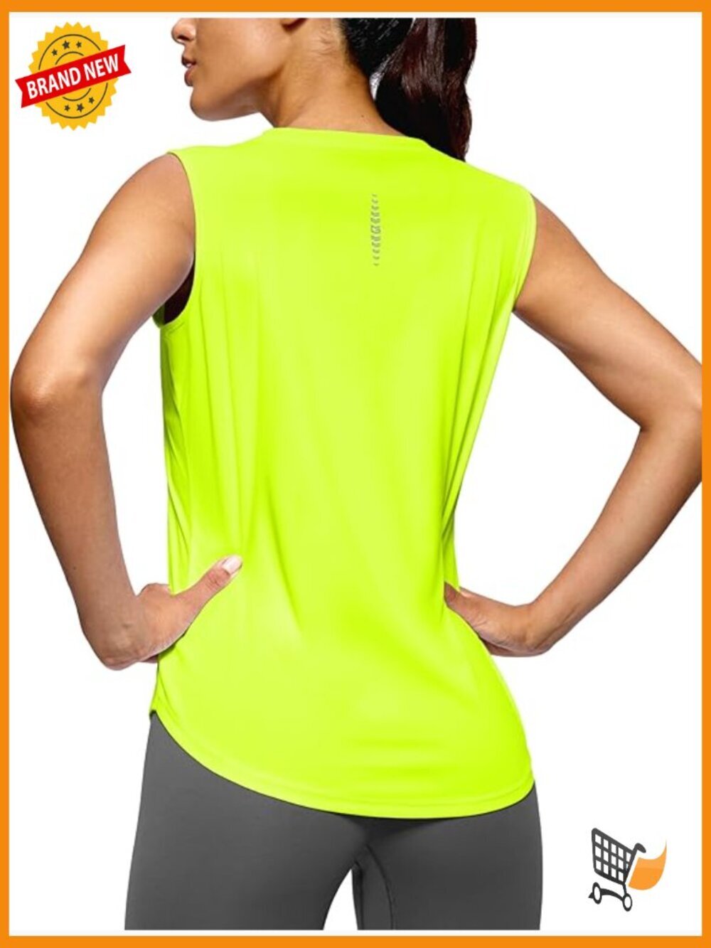 Women's High Neck Sleeveless Tank Top - Moisture Wicking Workout Shirt